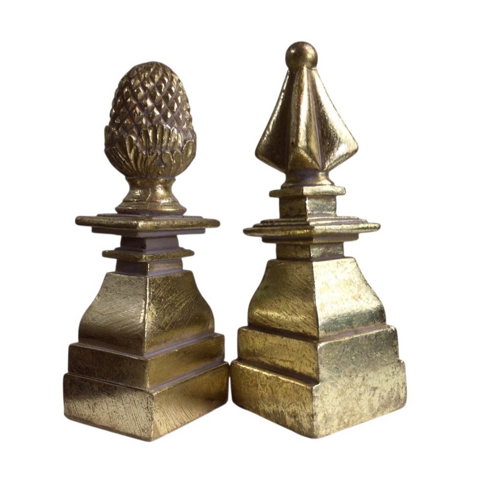 Set of 2 Composite Decorative Finials by Sterling Industries